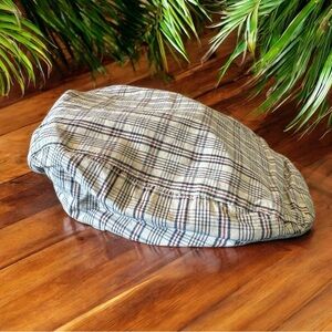 FAO Schwarz Toddler Plaid Flat Cap Newsies Newsboy Hat - Size 18-24 Months